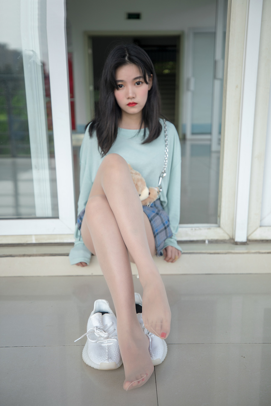 梦丝女神 NO.037 酥酥 恬静的小白鞋丝袜